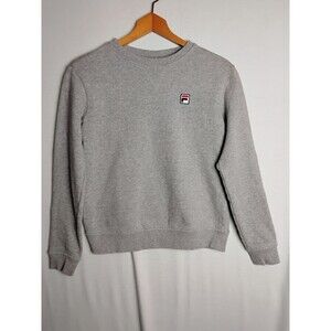FILA Sweatshirt Size S Gray 1990s Hip Hop Retro  Y2K  Athleisure Gorpcore